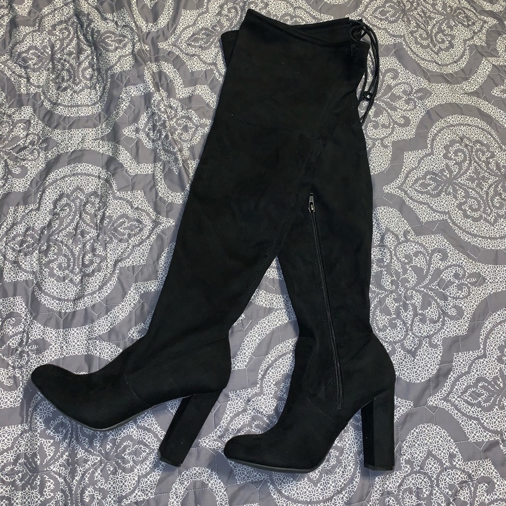 Black Knee High Boots